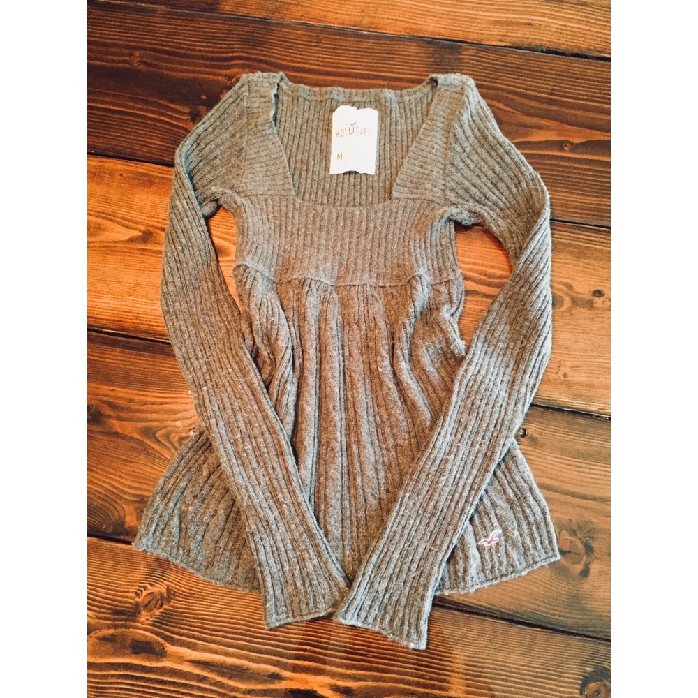 Hollister square-neck sweater